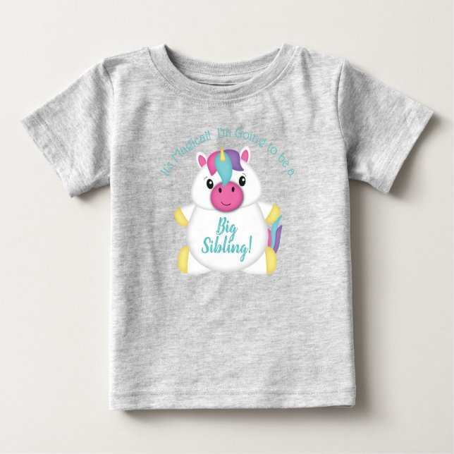 Unicorn Baby Shower Baby T-shirt (Vorderseite)
