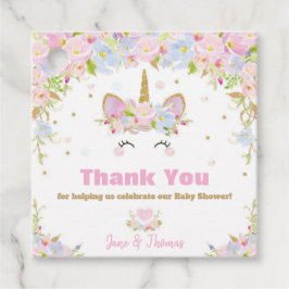 Unicorn Baby Shower Danke, dass Sie Geschenkmarken Geschenkanhänger