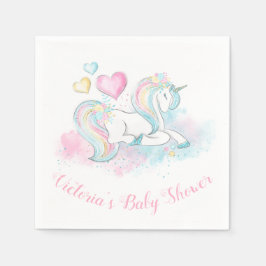Unicorn Baby Shower Napkins Serviette