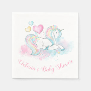 Unicorn Baby Shower Napkins Serviette