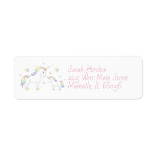 Unicorn Baby Shower Rainbow Pastel