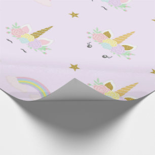 Unicorn Baby Shower Wrapping Paper Geschenkpapier