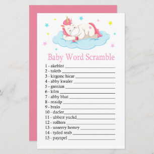 Unicorn Baby word Rammspiel