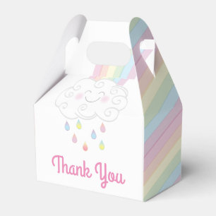 Unicorn Babydusche Pastel Rainbow Geschenkschachtel