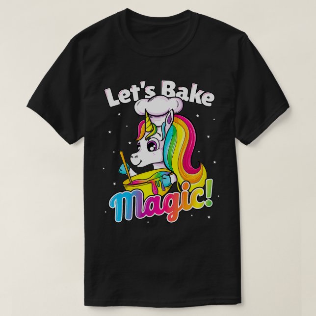 Unicorn Backrau Cupcake Cake Cake Girl Geschenk Co T-Shirt (Design vorne)