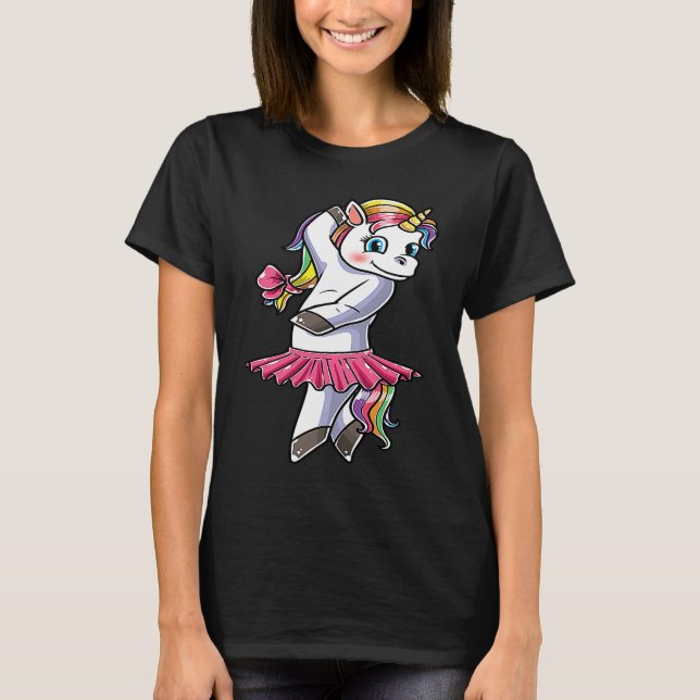 Unicorn Ballet Dance Ballerina Dancing Danseuse  1 T-Shirt (Vorderseite)