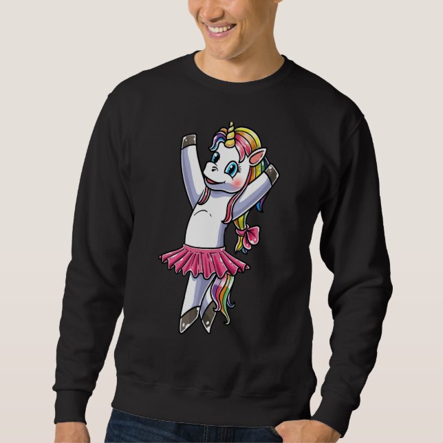 Unicorn Ballet Dance Ballerina Dancing Danseuse  2 Sweatshirt (Vorderseite)