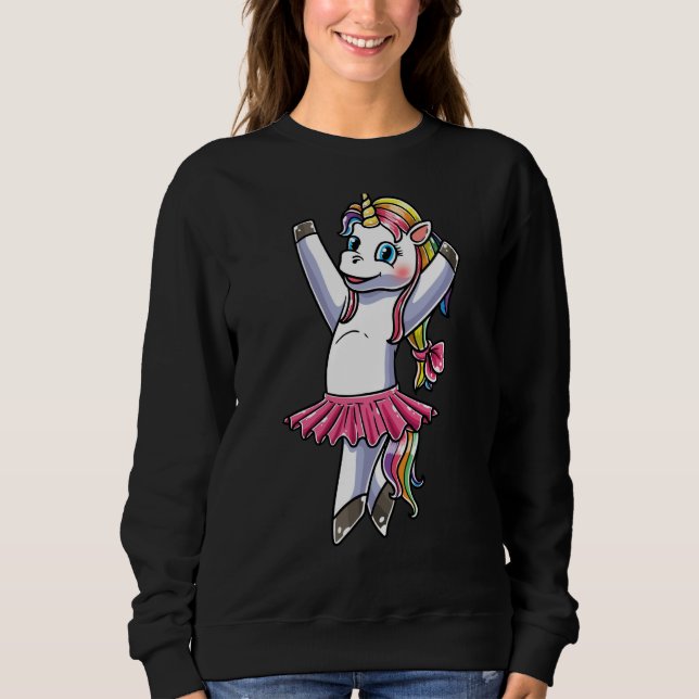 Unicorn Ballet Dance Ballerina Dancing Danseuse  2 Sweatshirt (Vorderseite)