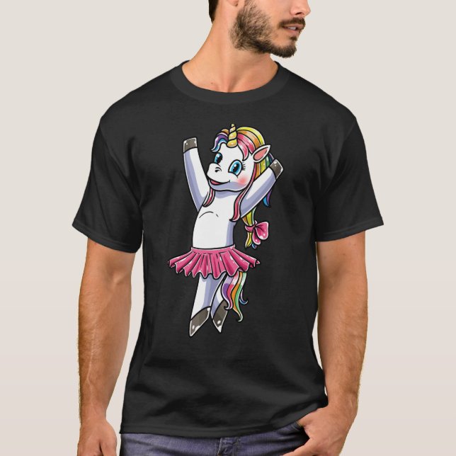Unicorn Ballet Dance Ballerina Dancing Danseuse  2 T-Shirt (Vorderseite)