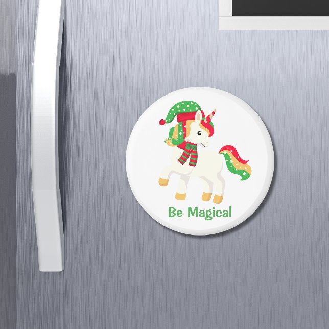 Unicorn Be Magical Niedlich Christmas Einhorn Girl Magnet (Von Creator hochgeladen)