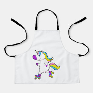 Unicorn bei Inline-Skaten mit Roller-Skaten Schürze