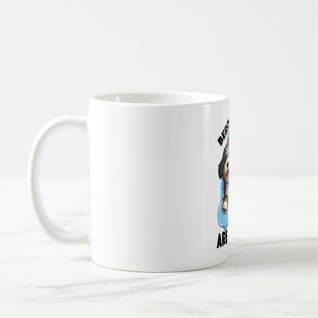 Unicorn Bernedoodles sind magisch Kaffeetasse (Links)