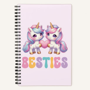 Unicorn Besties Beste Freunde für immer Notizbuch