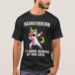 Unicorn Big Brother Girl Birthday Apparel Bigbroth T-Shirt<br><div class="desc">Unicorn Big Brother Girl Birthday Apparel Bigbruder Corn</div>