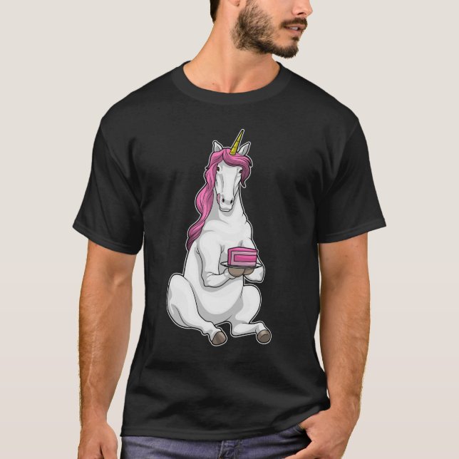 Unicorn Birthday Cake T-Shirt (Vorderseite)