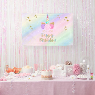 Unicorn Birthday Party Banner