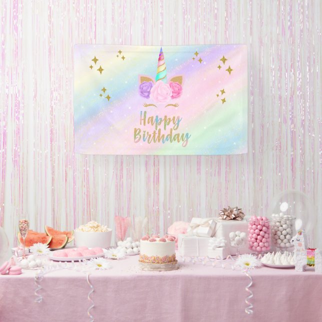 Unicorn Birthday Party Banner (Party)