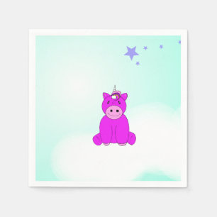 Unicorn Birthday Party Serviette