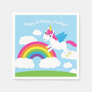Unicorn Birthday Party Serviette