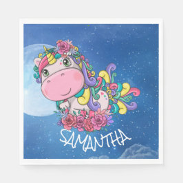 Unicorn Blue Moon Serviette