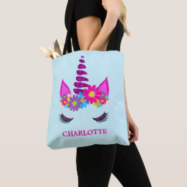 Unicorn Blume Super Niedlich Girly Personalisiert