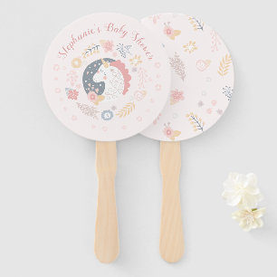Unicorn Blush Florals Kinderdusche Einladungen Fächer