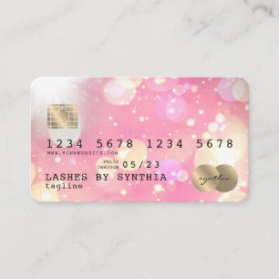 Unicorn boho art Kreditkarte Stil Gold Visitenkarte