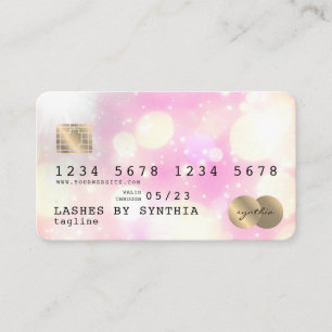Unicorn boho art Kreditkarte Stil Gold Visitenkarte