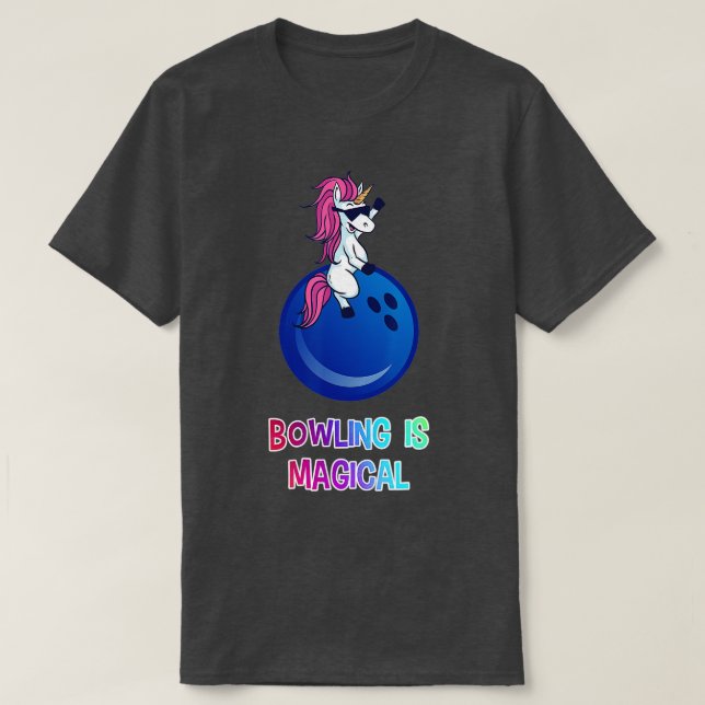 Unicorn Bowling Shirt Bowling Unicorn Bowling Ball (Design vorne)