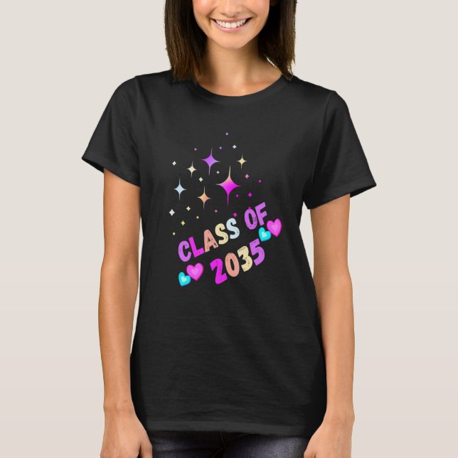 Unicorn class of 2035 grow with me T-Shirt (Vorderseite)