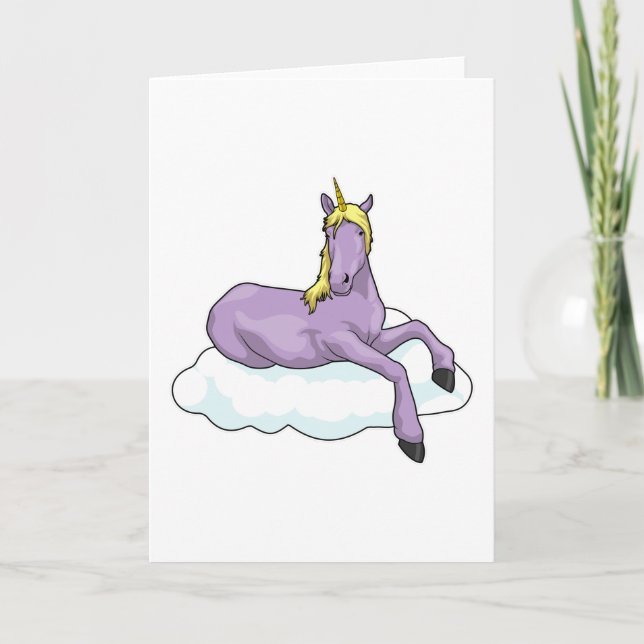 Unicorn Cloud Karte (Vorderseite)