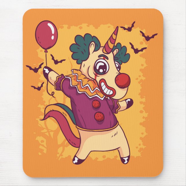 Unicorn Clown Mousepad (Vorne)