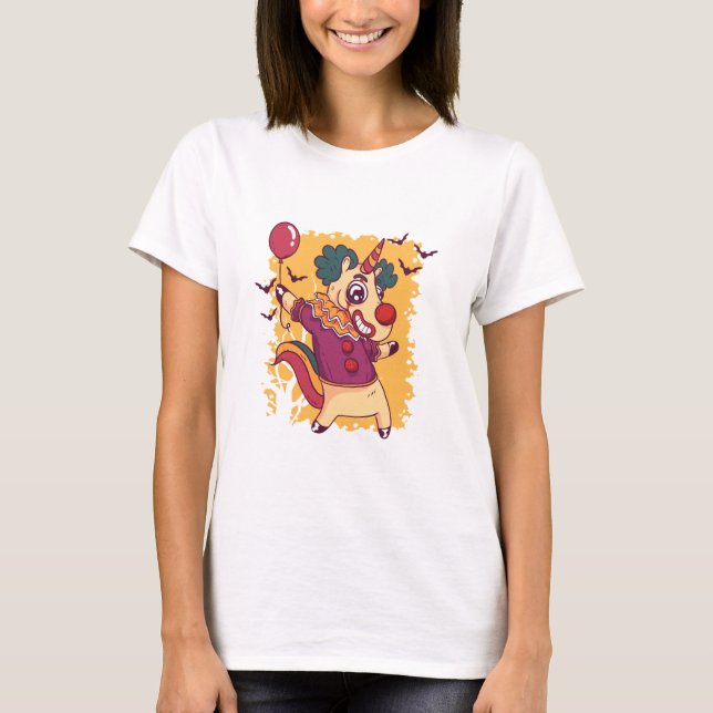 Unicorn Clown T-Shirt (Vorderseite)