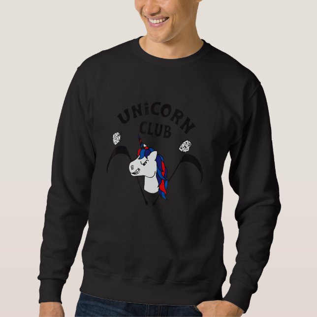 Unicorn Club Reaper And Scythe Trendy Sweatshirt (Vorderseite)