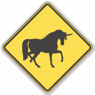 Unicorn Crossing Aufkleber