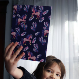 Unicorn Crystals Geburtstagsparty Einladung