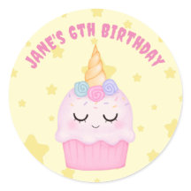 Unicorn Cupcake Pastel Geburtstagsparty