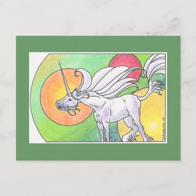 Unicorn Cycle - Spring ©1999 Postkarte (Vorderseite)