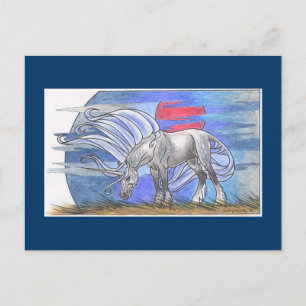 Unicorn Cycle - Winter ©1999 Postkarte