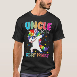 Unicorn Dabbing Onkel der Geburtstagsprinzessin Gi T-Shirt
