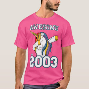 Unicorn Dabbing Phantastisch seit 2003 Geburtstag  T-Shirt
