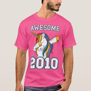 Unicorn Dabbing Phantastisch seit 2010 Geburtstag T-Shirt