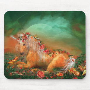 Unicorn der Rosen Mousepad