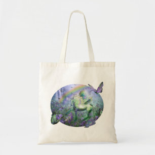 Unicorn der Schmetterlings-Budget-Tasche Tragetasche
