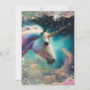 Unicorn Design-Party Einladung