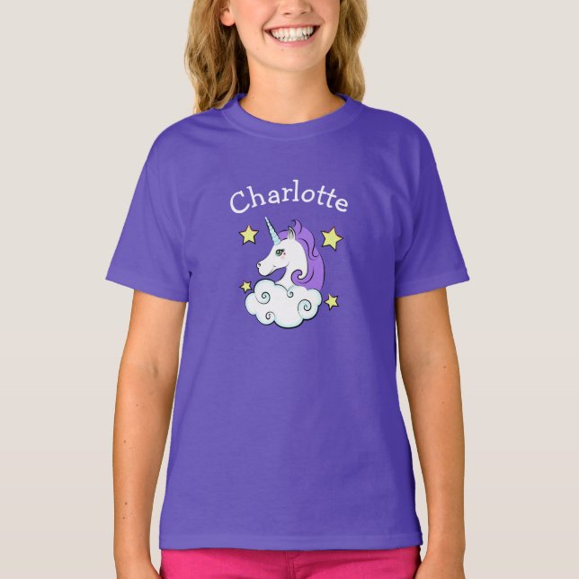 Unicorn Design T - Shirt Tee Shirt (Vorderseite)