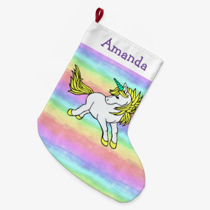 Unicorn Design Weihnachts-Strumpf Großer Weihnachtsstrumpf