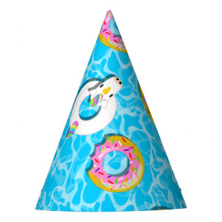 Unicorn & Donut Floaty Partyhütchen