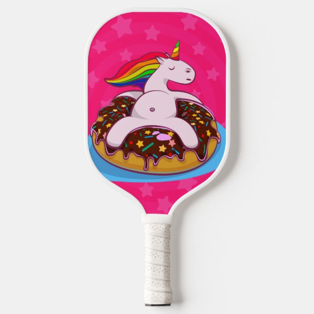 Unicorn Donut Pickleball Schläger (Vorderseite)