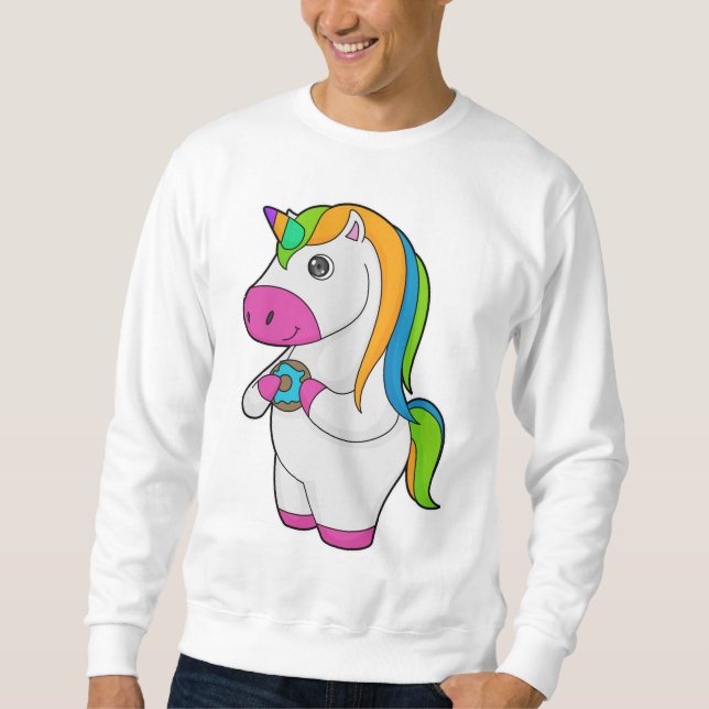 Unicorn Donut Sweatshirt (Vorderseite)